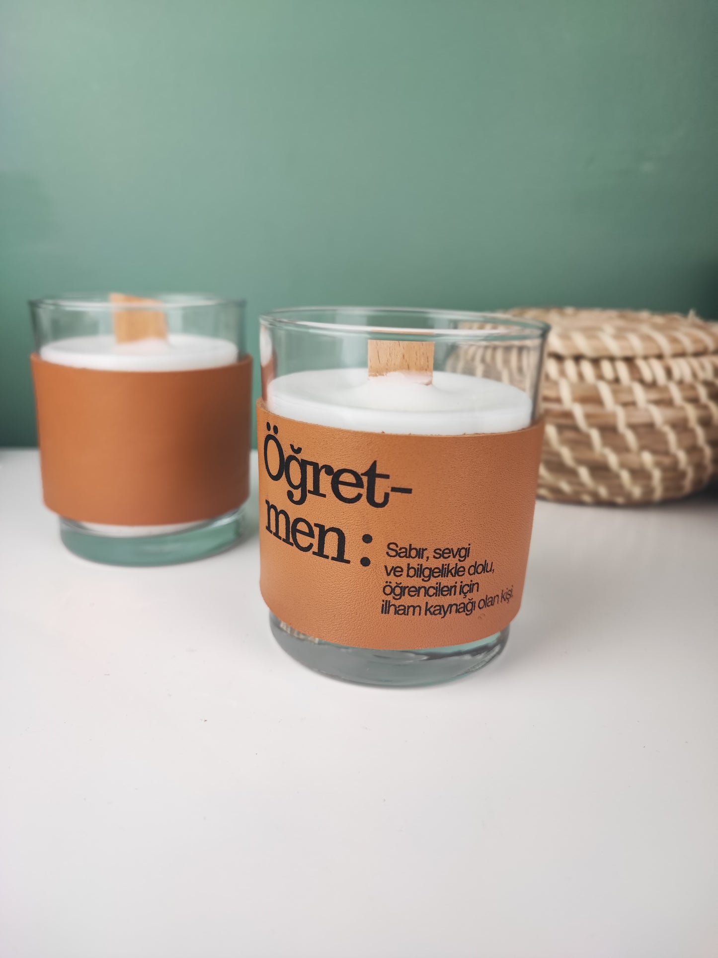 Anatolia Leather Candle-Öğretmen Temalı